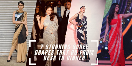 Beyond Tradition: 7 Stunning Saree Drapes That Go from Desk to Dinner