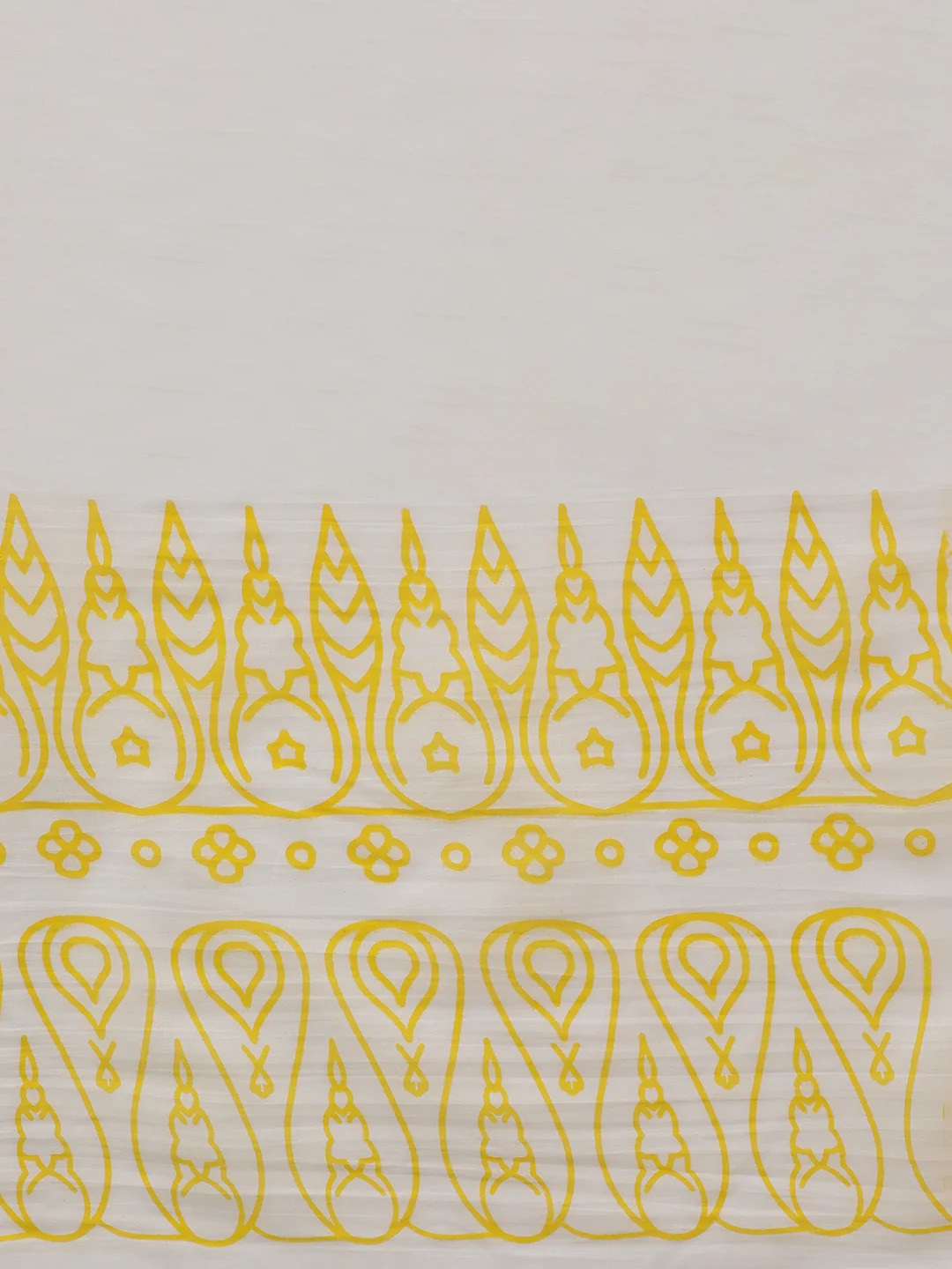 Kanak Yellow Mulmul Cotton Saree – Handblock Print | Sunshine Elegance